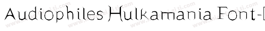 Audiophiles Hulkamania Font字体转换